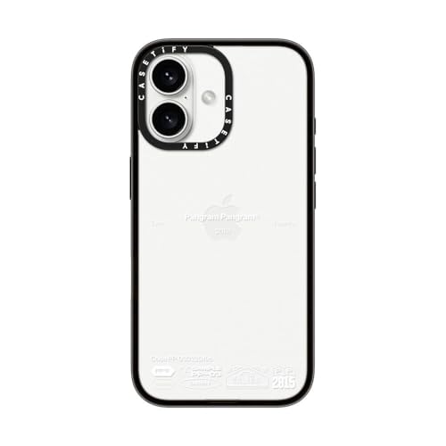 CASETiFY RpNg iPhone 16 P[X [y / 1.2m̗eXgNA (MILKi2{) / CX[dɑΉ] - PP-03 White - NA ubN