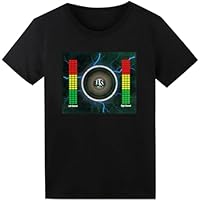 Camiseta LED para fiesta, hiphop, cosplay, concierto, regalo de
