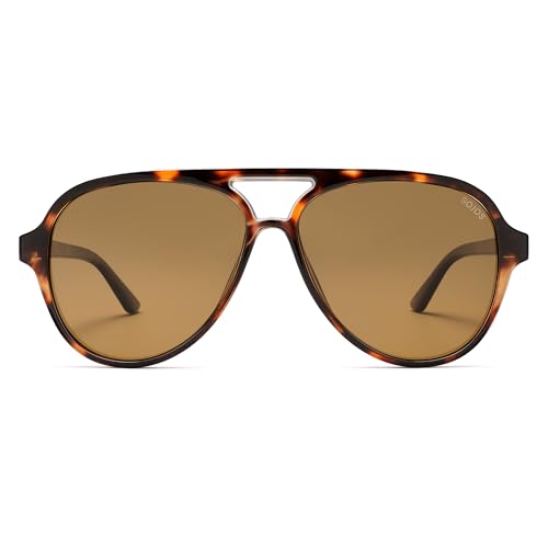 Image of SOJOS Classic Polarized Aviator Sunglasses for Women Men, Retro Trendy Aviators Shades SJ2201