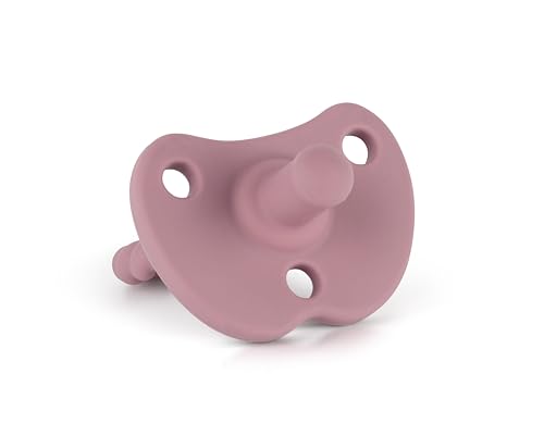 Image of Sweetie Silicone Pacifiers for Newborn Pacifier Soother Baby Pacifier Soft Silicone Certified BPA Free Set of 2 (Dark Purple)