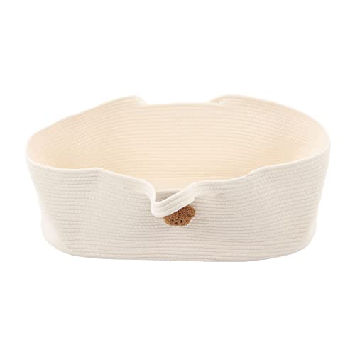 Cesta de Dormir para Recém-nascidos, Saco de Dormir Dobrável de Malha de Algodão Com Desenhos Animad