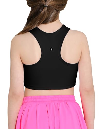 Girls Sports Bra Athletic Training Tank Tops Sleeveless Racerback Crop Tops for Kids Teens 5-12Y2