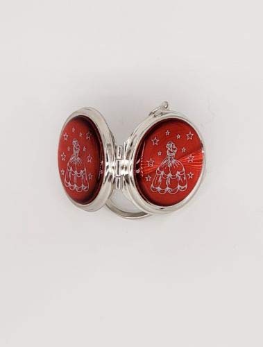 Miniatura 2 de 12 llaveros de espejo compacto rojo de quinceañera, recuerdos de dulces 15 princesas, recuerdos de fiesta