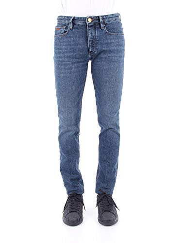 Emporio Armani Jeans Uomo Denim Blu Medio 32 W