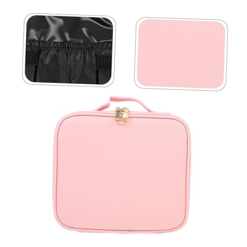 Abaodam 防水大容量トラベルスキンケアポーチ 多機能化粧品収納バッグ レザー耐久性良好 ジッパー式化粧ポーチ 持ち運び便利