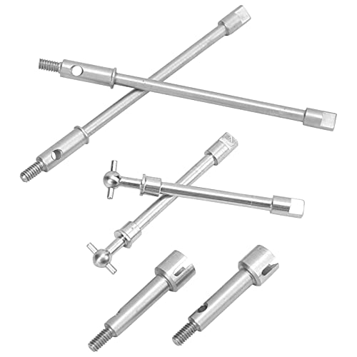 VGEBY Front Rear CVD Drive Shaft, RC Stainless Front Rear CVD Drive Shaft for Axial SCX24 90081 1/24 RC Cars Upgrade Parts - Image 4