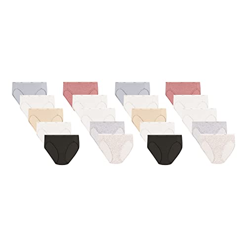 Culotte hi cut Hanes coton lot de 6 sous-vêtements anti-irritation taille haute