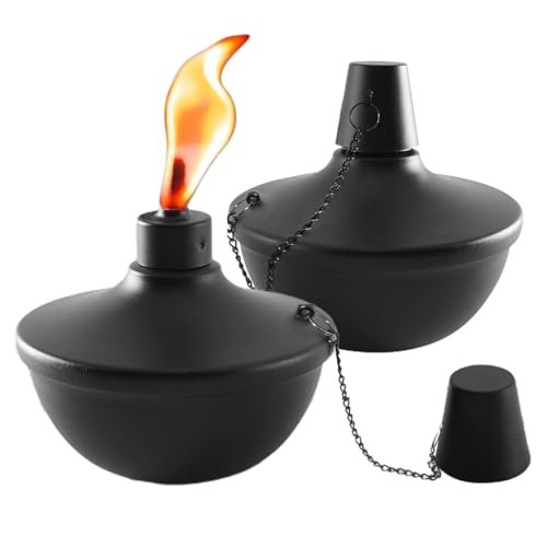 Table Torch | Table Torch | Table Fire | Metal Table Torch | Rechargeable Stainless Steel Torches | 2 Pieces of Metal Oil Burner Suitable for Dinner