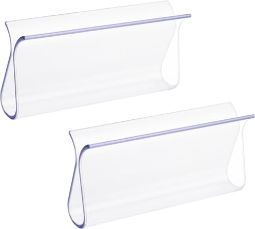 2PCS Window Shade Pulls for Roller Shades, Plastic Roller Hem Grip Pull Down Shades Blinds for Windows Home Car Rolling Curtain Accessories (Clear)