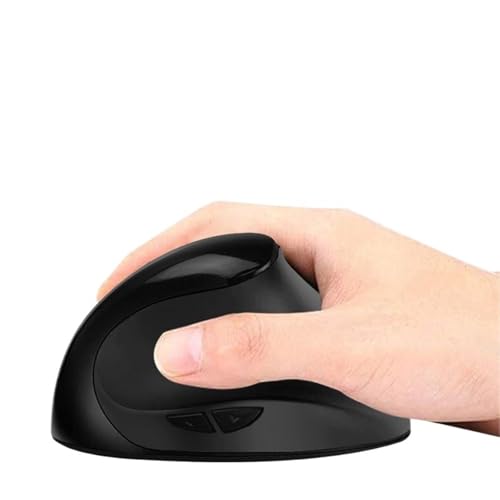 Ratón vertical inalámbrico ergonómico para zurdos en color rosa y blanco 4