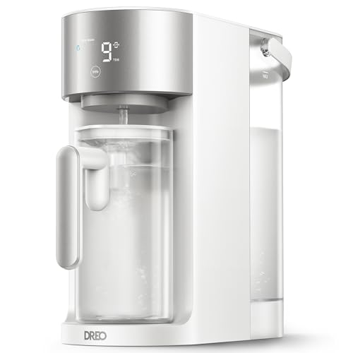 DREO Reverse Osmosis Water Filter Countertop, RO Filtration System, 3:1 Pure to Drain, TDS & Filter Life & Autofill Pitcher, Installation-Free, Self-Cleaning Water Purifier, RO Water Filter