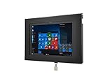 TABcare Locking Security Metal Case for Fusion5 10' Windows Tablet for Kiosk, POS, Store, Show Display (Black, VESA & Wall Mount)