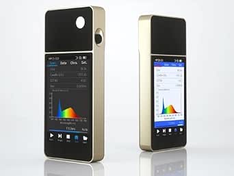 HPCS320 Handheld Spectrometer - LED Light Tester with Spectrum, CCT, CRI, Lux Functions - 3.5 Inch Touch Display