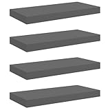 Con le sue dimensioni di 50 x 23 x 3,8 cm, l'effetto grigio lucido e un pratico set da 4 si adatta a molti stili di arredamento.