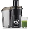Hamilton Beach Juicer Machine, Big Mouth Large 3 Feed Chute & 2 Slice Toaster with Extra Wide Slots, Shade Selector, Auto-Shutoff, Cancel Button and Toast Boost, Black