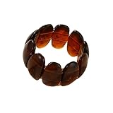 tenghong2021 Colorful Acrylic Resin Bracelet for Women Multiple Color Square Acrylic Resin Chunky Bangle Geometric Plastic Wristbands Cuff Bangle for Women Holiday Jewelry-Brown