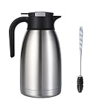 Heritage66 Stainless Steel Thermal Coffee Carafe Triple Wall Thermal Vacuum insulated 12 hours heat