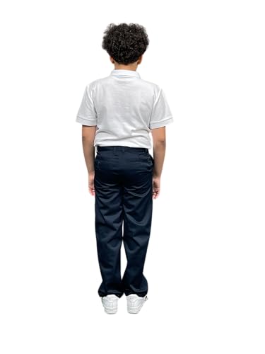 Access Boy's School Uniform Flat Front Pants2