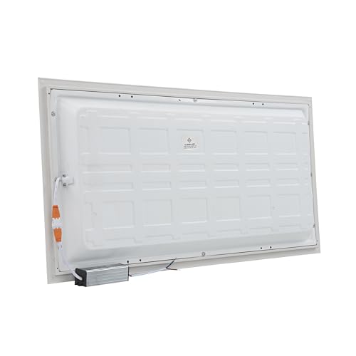 Luminária Painel LED Plafon Embutir Retangular 32x62cm 4000k Luz Neutra 36W Bivolt - Lumens