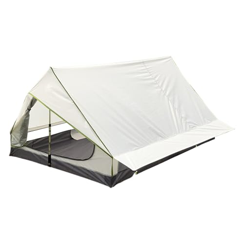 Hqunjikp Tienda de campaña al aire libre para camping, refugio de senderismo sin varilla, transpirable, resistente a la intemperie, tienda de campaña para 1 a 2 personas, para camping, caza