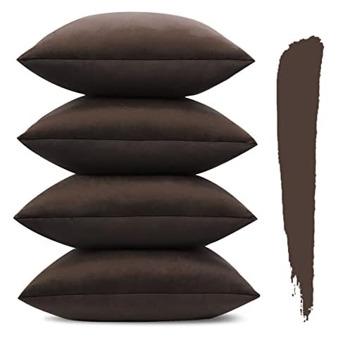Sungeek Set of 4 Velvet Cushion Covers Cover