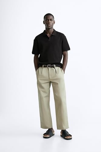 Image of Alan Jones Clothing Men's Textured Polo T-Shirt | Classic Short Sleeve Polo for Casual Wear