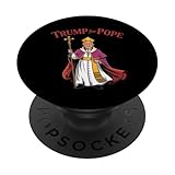 Funny Trump For Pope Catholic Vatican Papacy Republican PopSockets Adhesive PopGrip