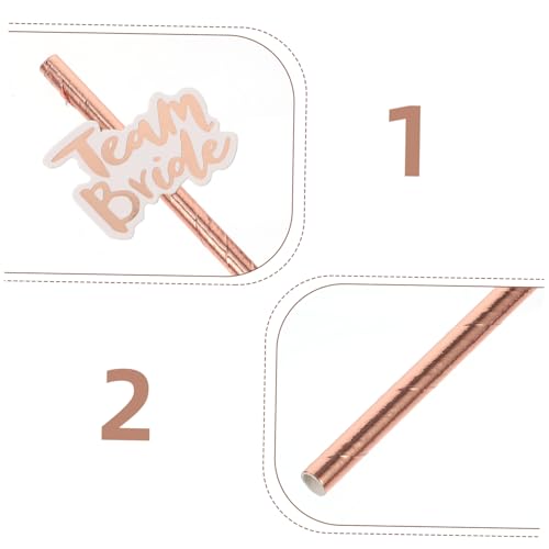 Didiseaon 20 pitillos desechables para fiestas Dorado miniatura 4