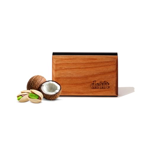 Drift Car Air Freshener - The Original Wood Air Freshener - Car Odor Eliminator - Long Lasting Scent - Auto Accessories - Metal Clip - Essential Oils - Coconut & Pistachio Starter Kit
