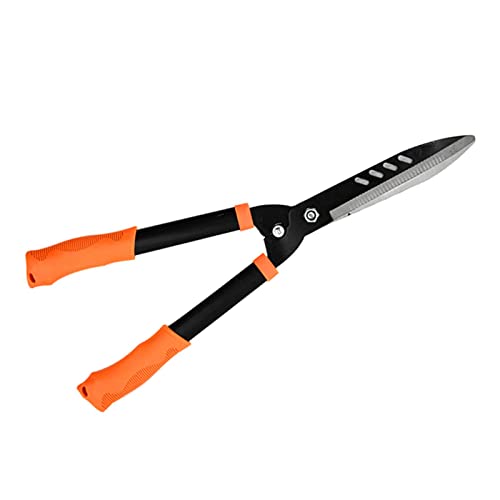 TONZN Garden Hedge Shears, Premium Titanium Bypass Pruners Active Hand Shears For Border Trimming Boxwood Ornamental Grass