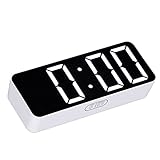 RiToEasysports Orologio da camera da letto in stile nord europeo, semplice orologio digitale per una facile visualizzazione notturna