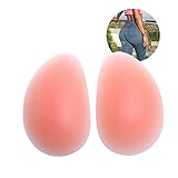 AFLIFLI 1 Pair Silicone Butt Lift Pads, Removable Buttock Enhancer Inserts Silicone Padded Panties for Women Push Up Panties Peach