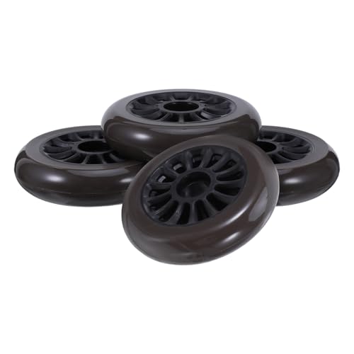 Roues silencieuses de patins en ligne plastique marron pour rouler sans bruit