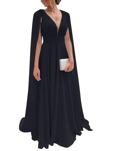 green emerald velvet dress A-line V-neck Floor-length Chiffon Bridesmaid Dress main image 0