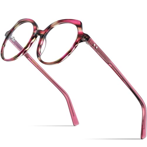 Montura de gafas de acetato multicolor MUTYNE diseño cat eye femenino exclusivo