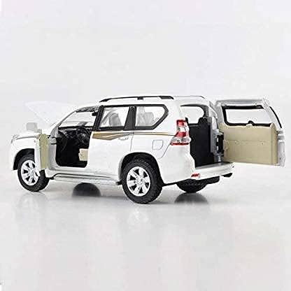 Image of Metal Pull Back Diecast Car SUV 1:32 Land CRUISERPRADO Pull Back Car Model with Sound Light Boys Gifts Toys for Kids【Pack of 1】