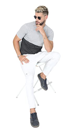 Image of fanideaz Mens Cotton Half Sleeve Striped Round Neck T Shirt