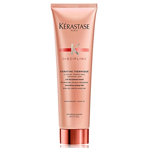 Kérastase | Discipline, Protector Térmico, Leche Antiencrespamiento Sin Aclarado, Para Pelo Encrespado e Indisciplinado, Kératine Thermique, 150 ml Cover