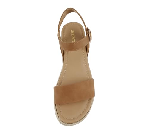 Image of Soda CLIP ~ Women Open Toe Ankle Strap Platform Espadrille Sandal