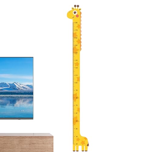 Gráfico De Crecimiento - Gráfico De Crecimiento Adolescente 194x30 Cm | Canvas Desmontable Y Regla De Pared De Madera | Medidor Board Nursery Decor Para El Monitoreo Registro Para Niños Hogar