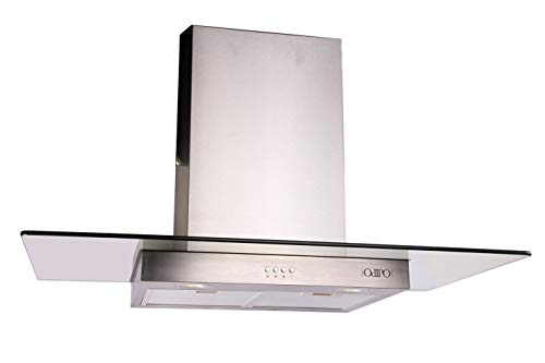 Hornos Y Parrillas, Kitchen ODIPO Campana Telux 90cms Cristal Recto Tipo Pared Control Eléctrico