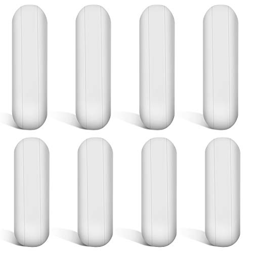 Sourcing Map Magnétique Agitateur Mélangeur Barre Agitation 50mm(1.97") Cylindre Forme PTFE Revêtement Aimant Blanc Pour Laboratoire