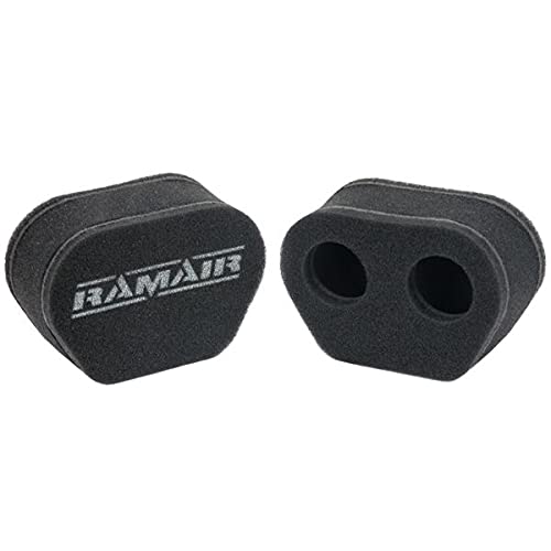 Ramair Filters MS-006 - 2x Twin Inlet Carb Sock Air Filter,BLACK