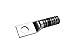 Burndy YAZ39-2NT38 Two Hole Hylug Code Conductor Long Barrel Copper Compression Terminal with Inspection Window, 750 kcmil Conductor, 3/8" Stud Hole Size, 1" Stud Hole Spacing, 1.63" Tongue Width, 5.82" Length,Black