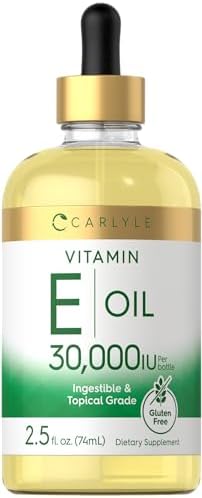 Carlyle Vitamin E Oil | 30,000 IU | 2.5 fl oz | Ingestible & Topical Grade
