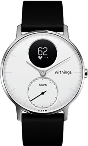 6 mejores smartwatch híbridos 5 Withings Steel HR, Reloj Inteligente Unisex Adulto, Blanco, 36 Mm