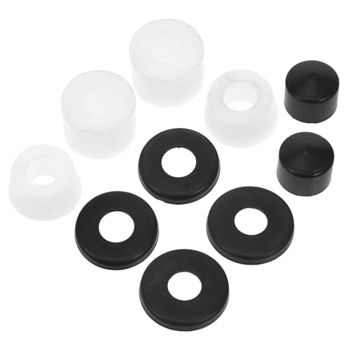 HANABASS 1set Vibrational Damping Gaskets for Skateboard Hardware Bushings Performance Safe Sliding Essential Skateboard Cup Washers for Professional Players
