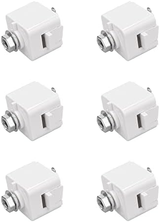 KAYYELAMP Set of Six J-Type Single Circuit 2-Wire Track Adapter Light ...