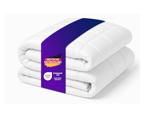 Traumnacht Manta de relajación, 155 x 220 cm, Certificado Öko-Tex, Manta de Peso de 4 kg para calmar y aliviar el estrés, Recomendada para Adultos, desarrollada en Alemania