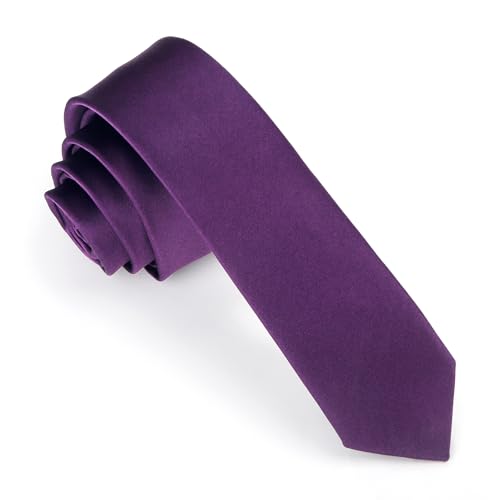Image of Skinny Tie Men Women 2 inch (5CM) Slim Necktie Solid Thin Ties Formal
